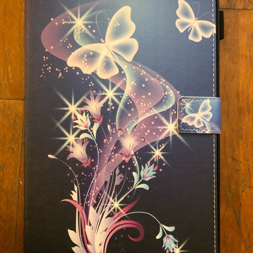 Apple IPad Case butterfly design with book style cover
